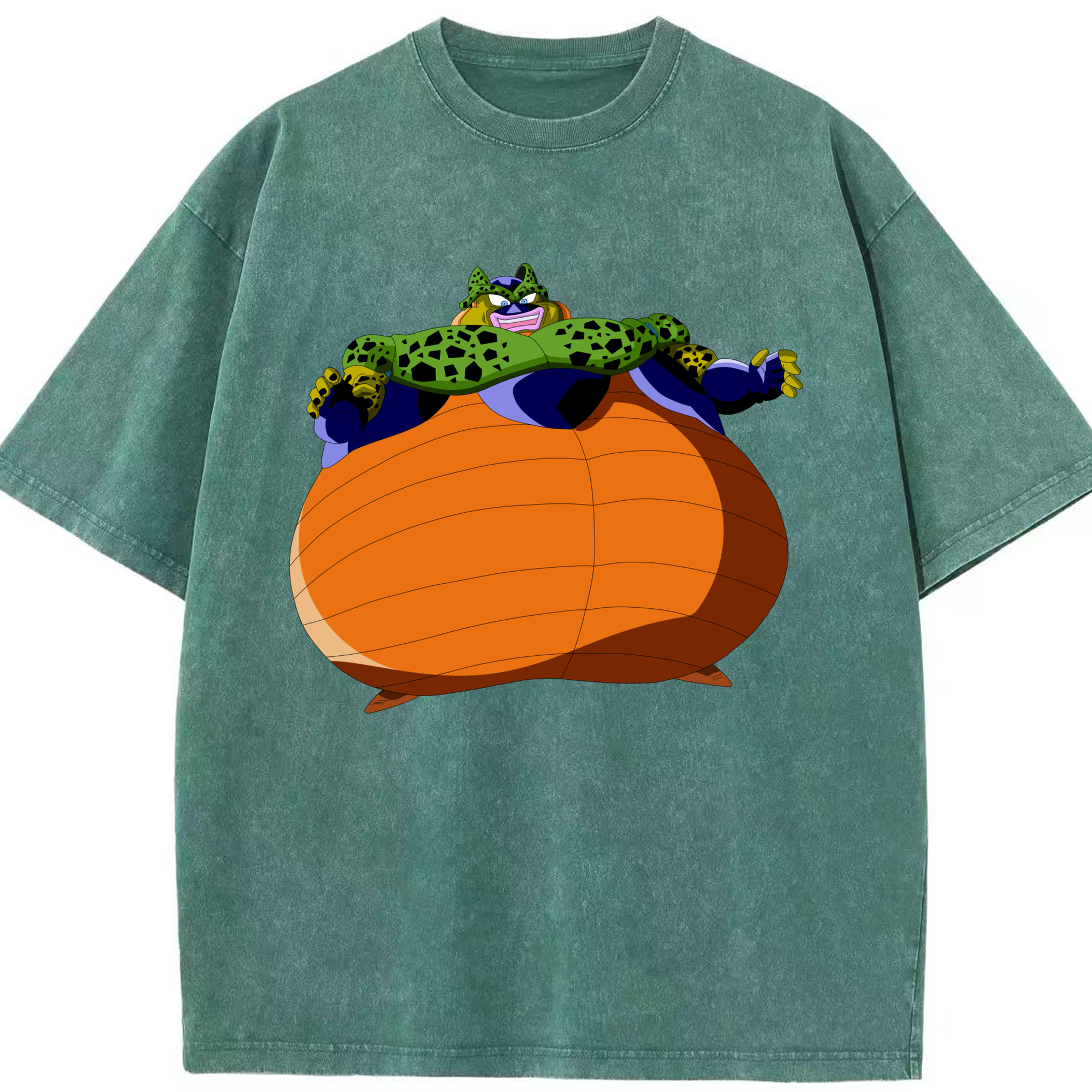 （画像用） ドラゴンボール セル DRAGON BALL Cell 綿100% ヴィンテージ風 半袖Tシャツ（フロントプリント）